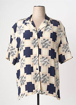 Chemisier bleu PRUNELLE femme