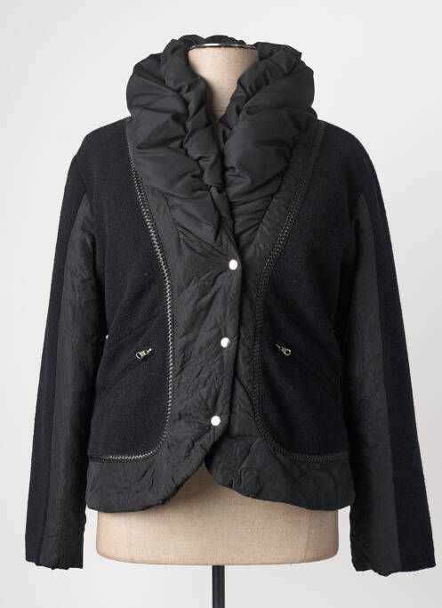 Manteau court poches sans capuche noir KATMAI femme