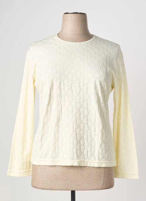 Top coupe cintrée manches longues blanc PIER BÉ femme
