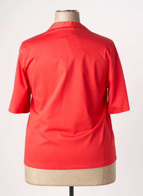 Polo manches courtes manches courtes rouge PIER BÉ femme