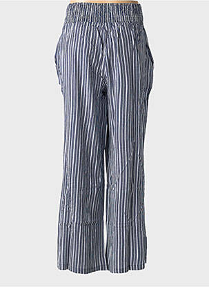 Pantalon droit tissage popeline taille normale bleu SHEEGO femme