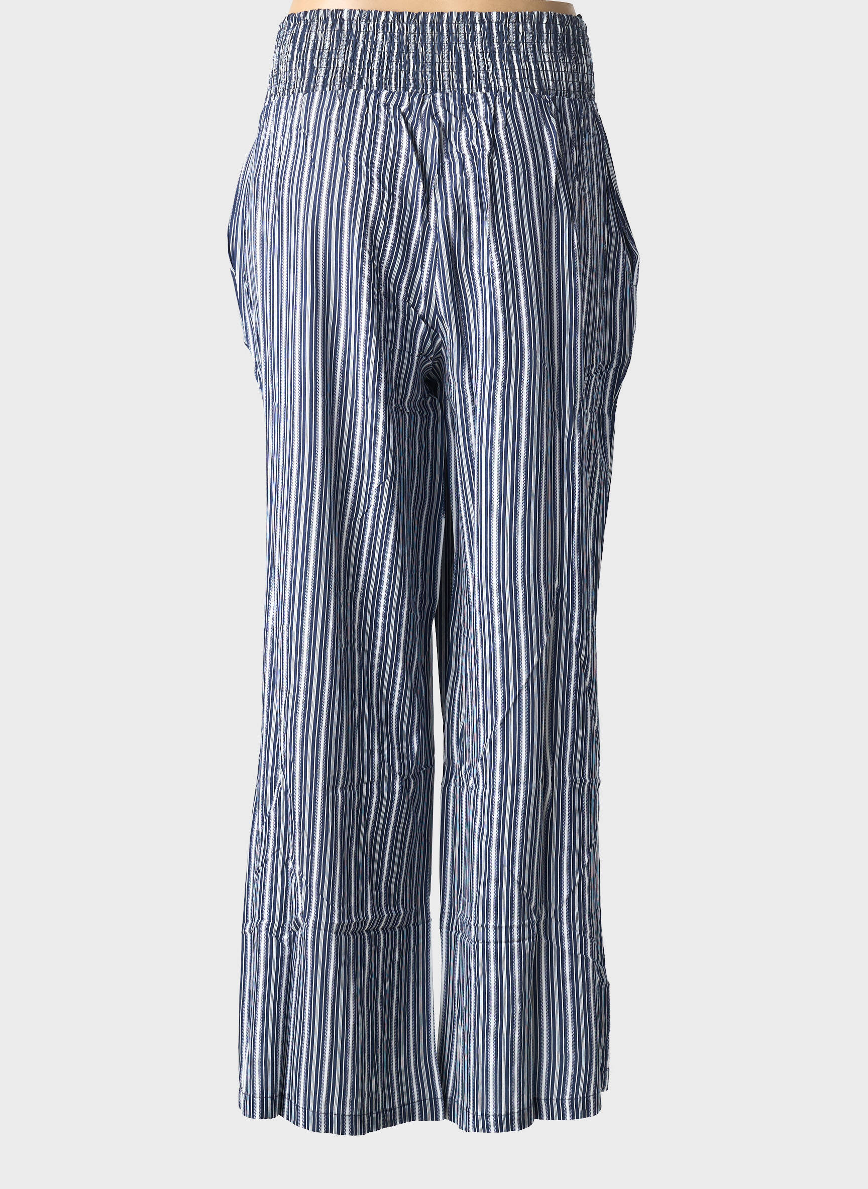 Pantalon droit tissage popeline taille normale bleu SHEEGO femme