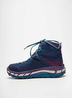 Baskets matière lisse talon de 4 à 6cm bleu HOKA ONE ONE femme