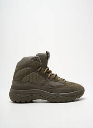 Baskets bout rond talon de 4 à 6cm vert SEASON 7 femme