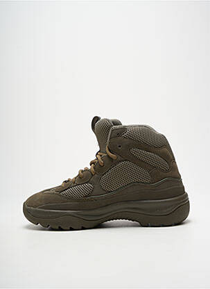 Baskets bout rond talon de 4 à 6cm vert SEASON 7 femme
