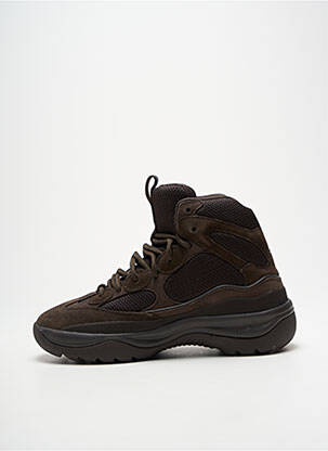 Baskets bout rond talon de 4 à 6cm marron SEASON 7 femme