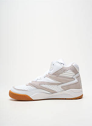 Baskets bout rond bout rond blanc PATRICK EWING homme
