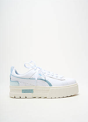 Baskets bout rond talon de 4 à 6cm blanc PUMA femme