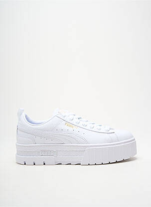 Baskets bout rond talon de 4 à 6cm blanc PUMA femme