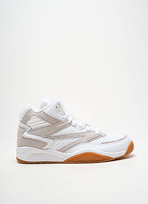 Baskets bout rond bout rond blanc PATRICK EWING homme