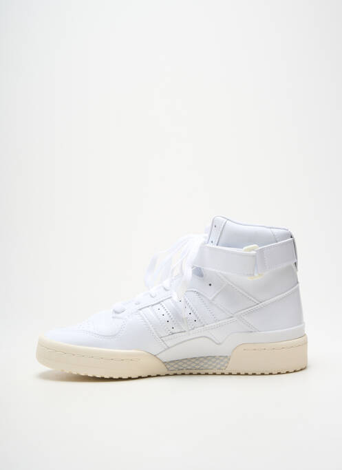 Baskets matière lisse talon plat jusqu'à 3cm blanc ADIDAS femme