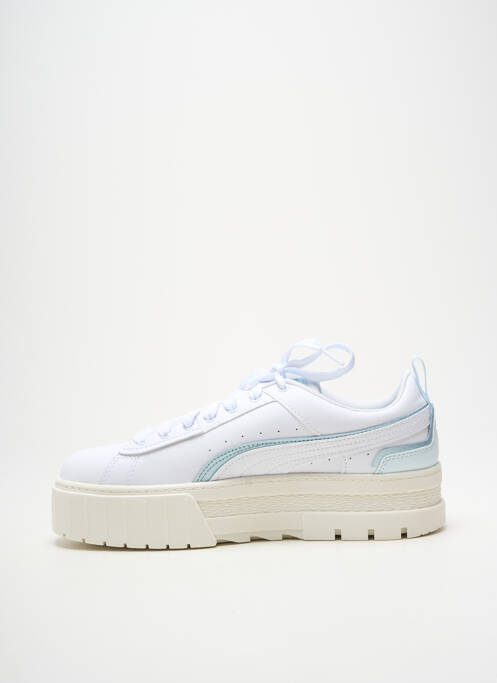 Baskets bout rond talon de 4 à 6cm blanc PUMA femme