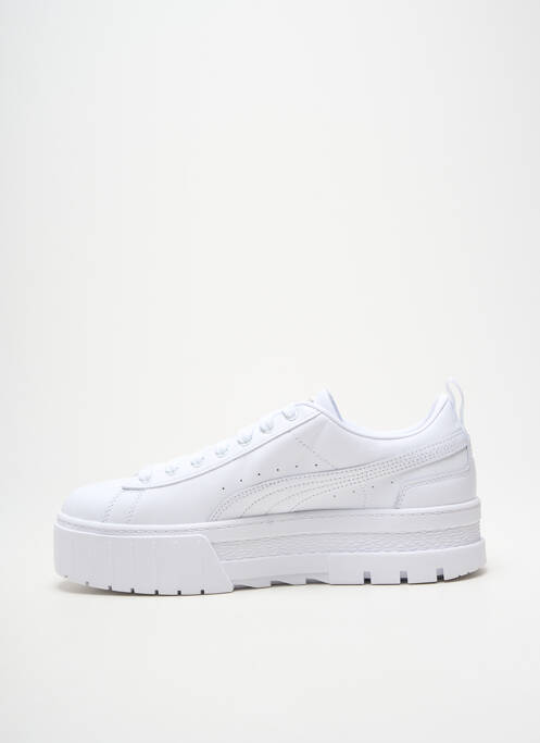 Baskets bout rond talon de 4 à 6cm blanc PUMA femme