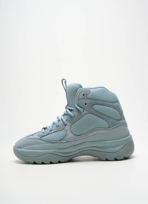 Baskets bout rond talon de 4 à 6cm bleu SEASON 7 femme