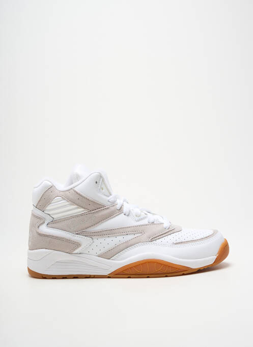 Baskets bout rond bout rond blanc PATRICK EWING homme