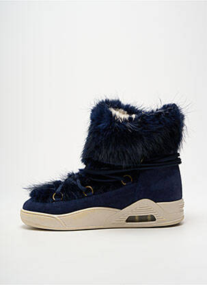 Bottines/boots nubuck talon de 4 à 6cm bleu SERAFINI femme