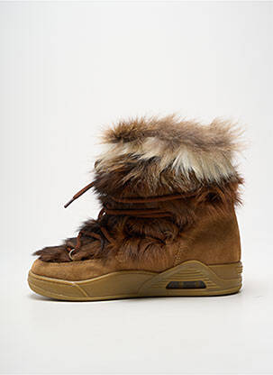 Bottines/boots fourrée talon de 4 à 6cm marron SERAFINI femme