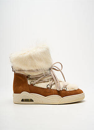 Bottines/boots nubuck talon de 4 à 6cm marron SERAFINI femme
