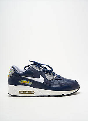 Baskets tissage satiné bout rond bleu NIKE unisexe