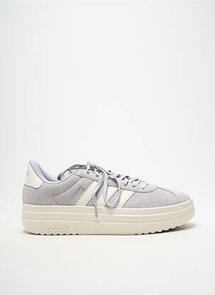 Baskets bout rond talon de 4 à 6cm gris ADIDAS femme