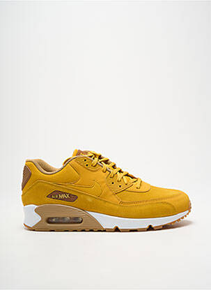 Baskets bout rond talon de 4 à 6cm jaune NIKE femme