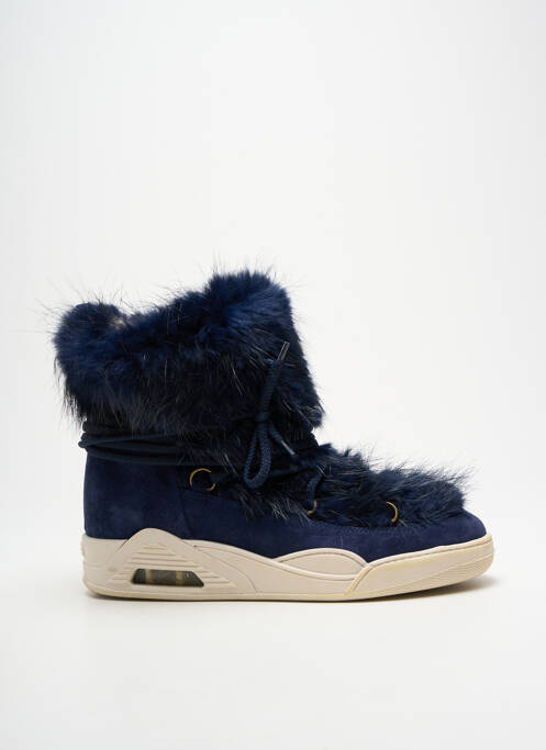 Bottines/boots nubuck talon de 4 à 6cm bleu SERAFINI femme