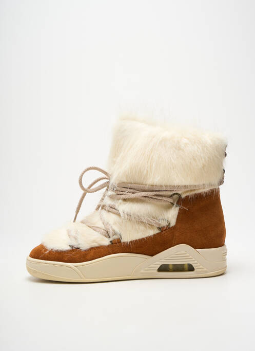 Bottines/boots nubuck talon de 4 à 6cm marron SERAFINI femme