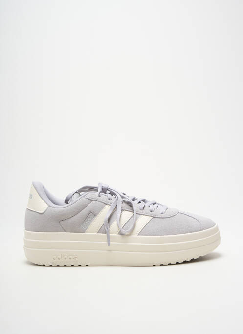 Baskets bout rond talon de 4 à 6cm gris ADIDAS femme