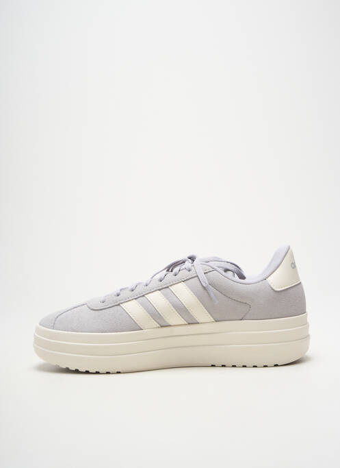 Baskets bout rond talon de 4 à 6cm gris ADIDAS femme