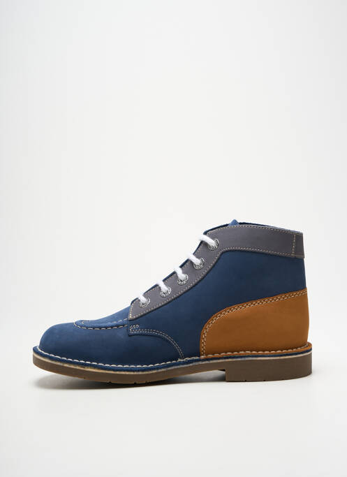 Bottines/boots talon bas talon plat jusqu'à 3cm bleu KICKERS femme