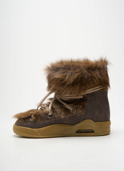 Bottines/boots nubuck talon de 4 à 6cm gris SERAFINI femme