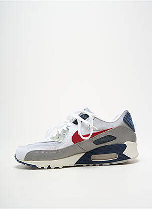 Baskets tissage satiné bout rond blanc NIKE unisexe