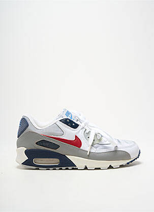 Baskets tissage satiné bout rond blanc NIKE unisexe