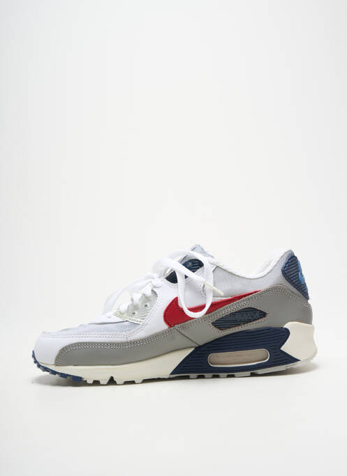 Baskets tissage satiné bout rond blanc NIKE unisexe