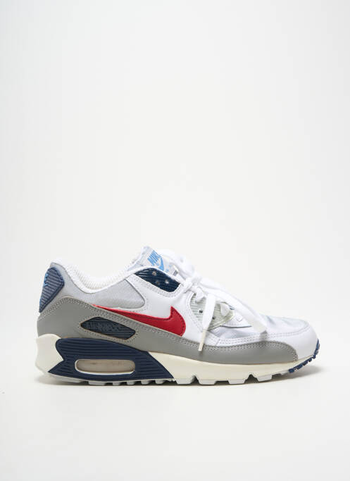 Baskets tissage satiné bout rond blanc NIKE unisexe