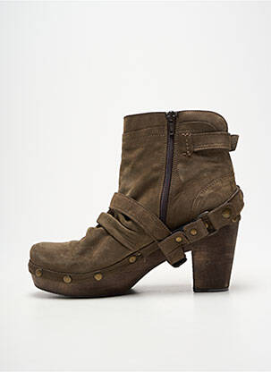 Bottines/boots talon bottier talon de 7 à 9cm marron MOSQUITOS femme