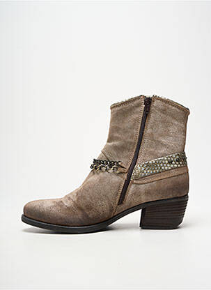 Bottines/boots bout pointu talon de 4 à 6cm marron KHRIO femme