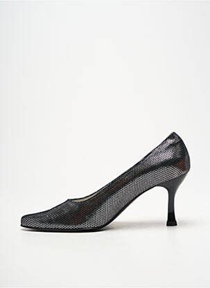Escarpins bout pointu talon de 7 à 9cm argent O'KISS femme