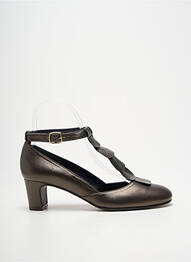 Escarpins talon bottier talon de 4 à 6cm marron BRENDA ZARO femme