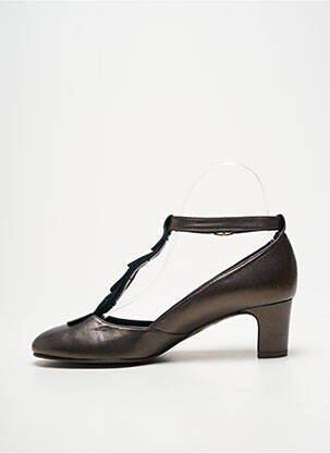 Escarpins talon bottier talon de 4 à 6cm marron BRENDA ZARO femme