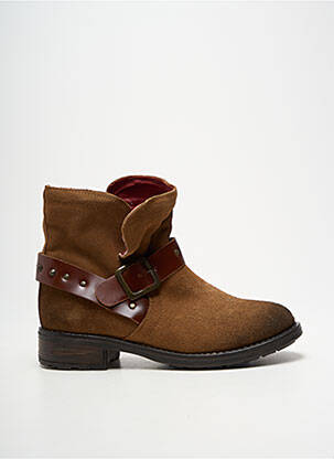 Bottines/boots talon bas talon plat jusqu'à 3cm marron ACES femme