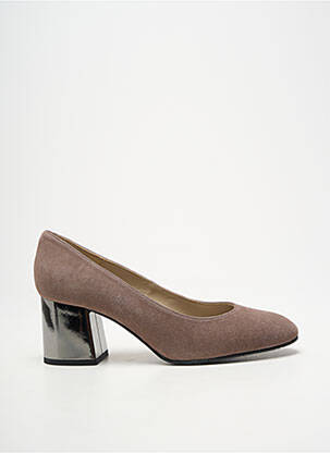 Escarpins talon bottier talon de 4 à 6cm gris BRENDA ZARO femme