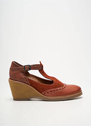 Escarpins fermeture boucle(s) talon de 7 à 9cm orange MOSQUITOS femme