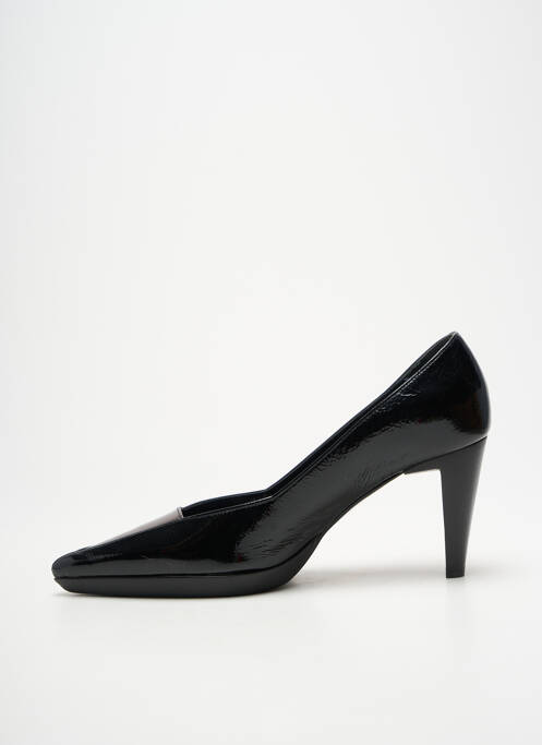 Escarpins tissage satiné talon de 7 à 9cm noir PARALLELE femme