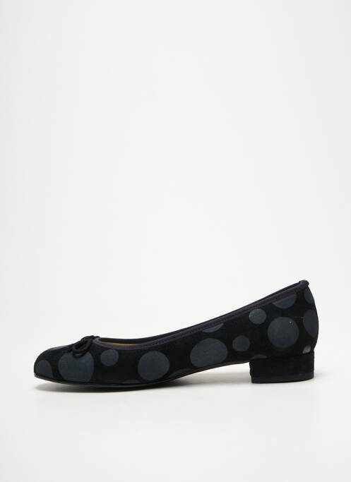 Ballerines chiquet talon plat jusqu'à 3cm noir BRENDA ZARO femme