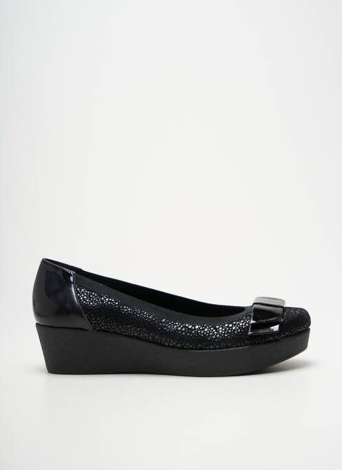Ballerines matière lisse talon de 4 à 6cm noir BZ BIS femme