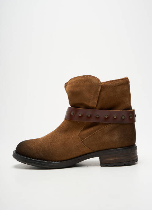 Bottines/boots talon bas talon plat jusqu'à 3cm marron ACES femme