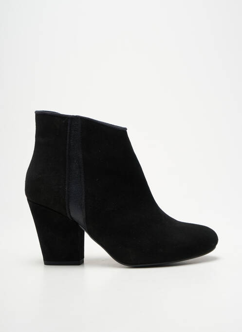 Bottines/boots cubain talon de 7 à 9cm noir REQINS femme