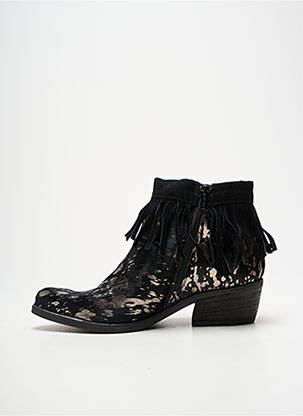 Bottines/boots bout pointu talon de 4 à 6cm noir KHRIO femme