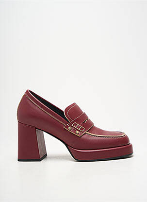 Mocassins type de semelle amortissante talon de 7 à 9cm violet JANET & JANET femme